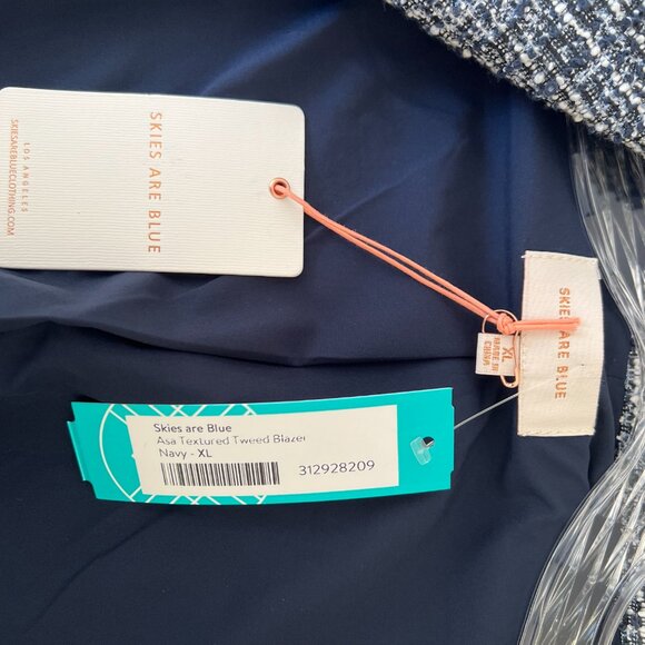 Tweed Blazer - Blue & White - Picture 6 of 6